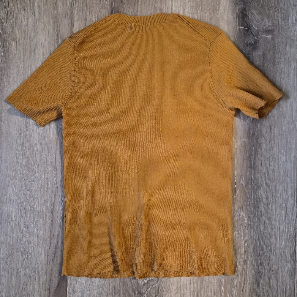 Steven Alan Pumpkin Ribbed Knit Top Small - Picture 3 of 5